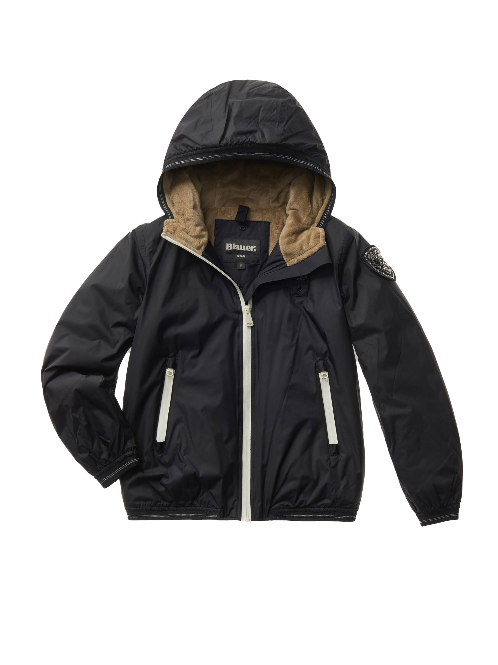 BLAUER Jacket with fur for girls BLAUER Citysport