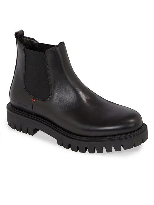 TOMMY HILFIGER Premium leather boot TOMMY | FM0FM04755BDS