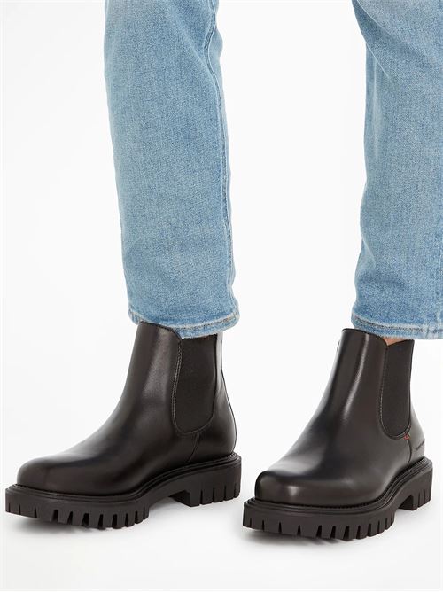 TOMMY HILFIGER Premium leather boot TOMMY | FM0FM04755BDS