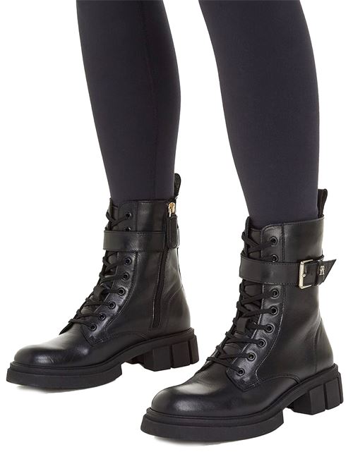 TOMMY HILFIGER Cool Feminine Biker Boot TOMMY | FW0FW07322BDS