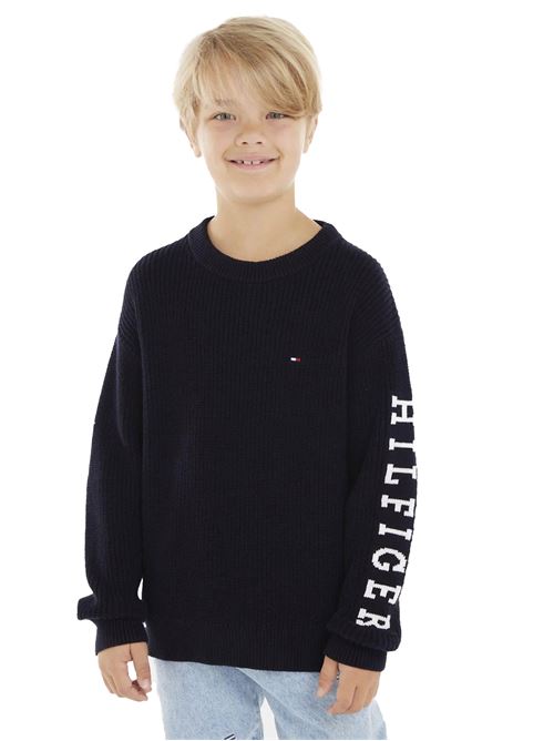 TOMMY HILFIGER Ribbed sweater for boys TOMMY | KB0KB08364TDW5