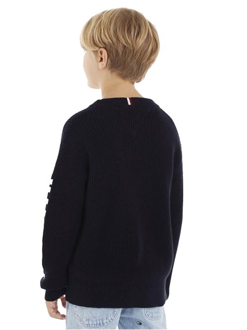 TOMMY HILFIGER Ribbed sweater for boys TOMMY | KB0KB08364TDW5