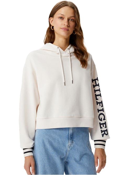 TOMMY HILFIGER Sweatshirt with monotype sleeves TOMMY | WW0WW39140AC0