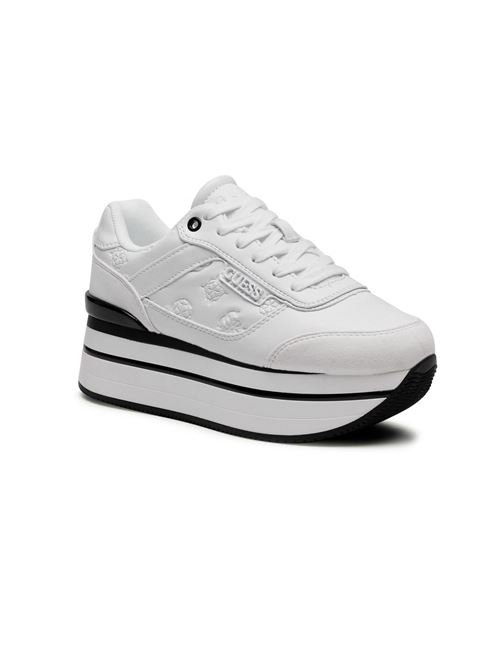 GUESS Sneakers Hindle 4g logo GUESS | FL5HNSPEL12WHITE