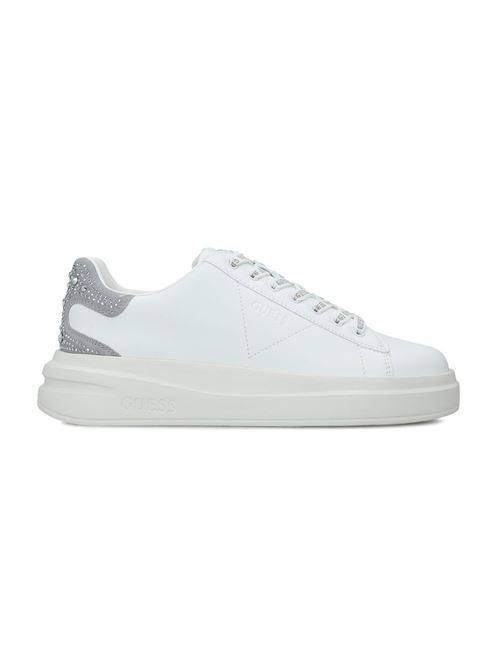 GUESS Elbina Leather Sneaker GUESS | FLTELBLEA12WHGRE