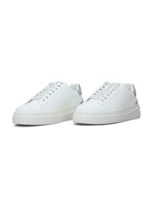 GUESS Elbina Leather Sneaker GUESS | FLTELBLEA12WHGRE