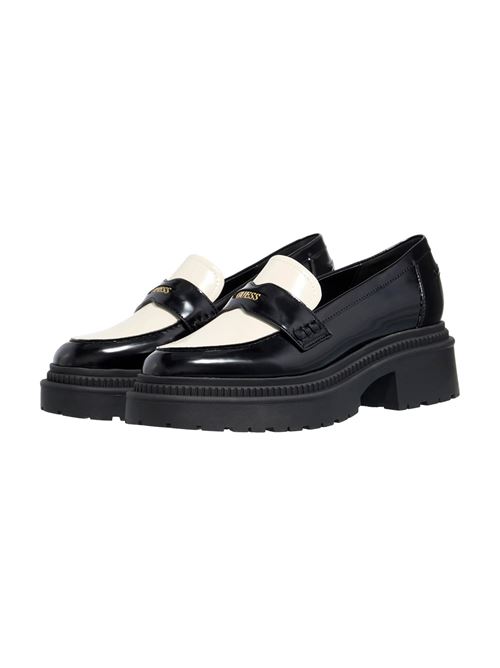 GUESS Moccasin Finda2 Glossy GUESS | FLTFI2ELE14BLKIV