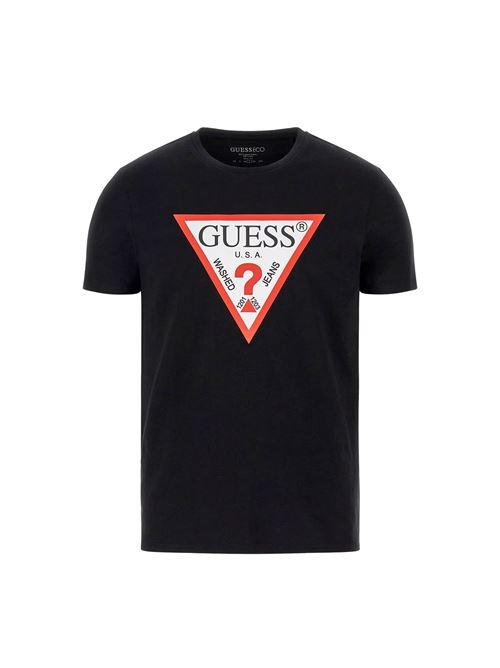 GUESS T-shirt con logo triangolo GUESS | M2YI71I3Z14JBLK