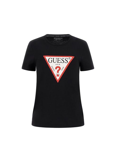 GUESS T-shirt triangle logo GUESS | W1YI1BI3Z14JBLK