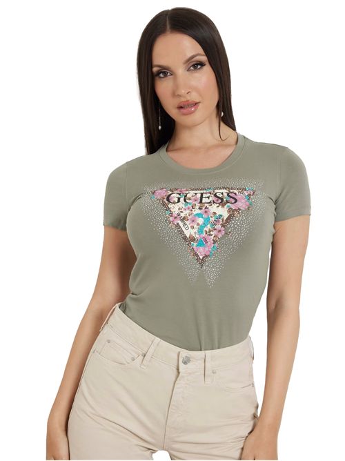 GUESS Stretch flower logo t-shirt GUESS | W4YI26J1314G9D5