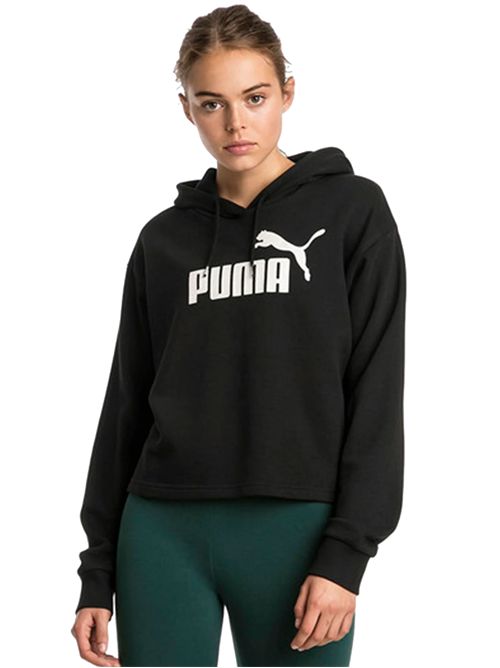 PUMA Felpa cropped con logo Essentials PUMA | 58686901