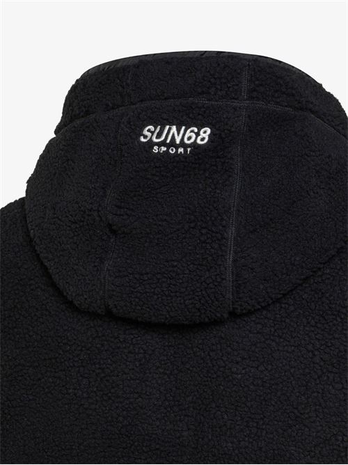 SUN68 Giacca in teddy con cappuccio SUN68 | R4412011