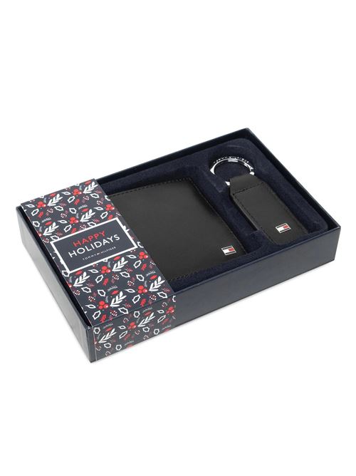 TOMMY HILFIGER Wallet + Keychain Set TOMMY | AM0AM07931BDS