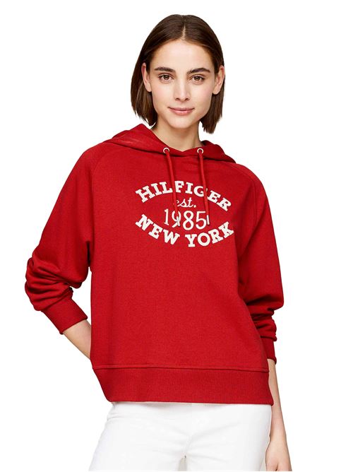 TOMMY HILFIGER Felpa con cappuccio e logo TOMMY | WW0WW42098XNN