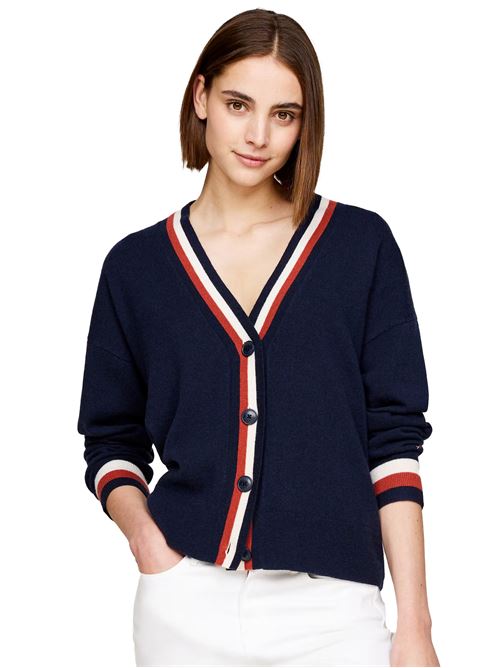 TOMMY HILFIGER Maglioncino in lana a righe TOMMY | WW0WW42151DW5