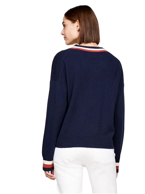 TOMMY HILFIGER Maglioncino in lana a righe TOMMY | WW0WW42151DW5