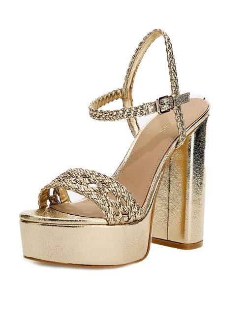 GUESS Woven Gabelle Sandals GUESS | FL6GLLELE03GOLD