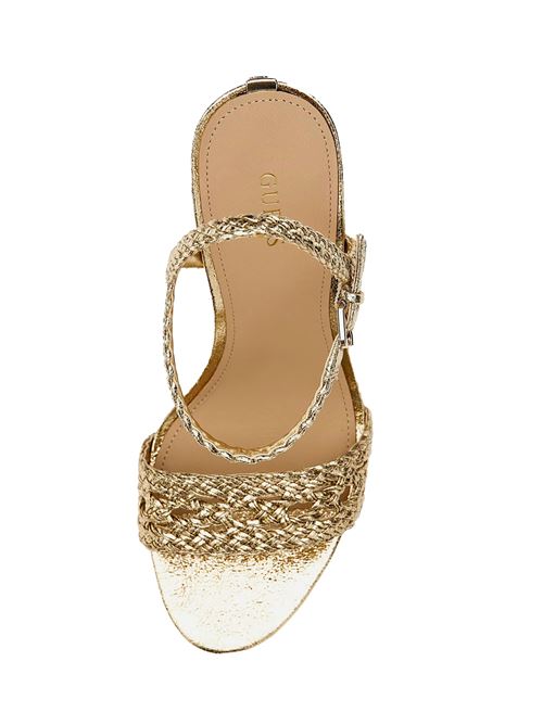 GUESS Woven Gabelle Sandals GUESS | FL6GLLELE03GOLD