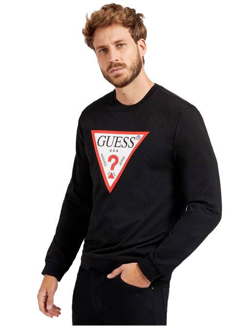 GUESS Sweatshirt with Triangle Logo GUESS | M2YQ37K6ZS1JBLK