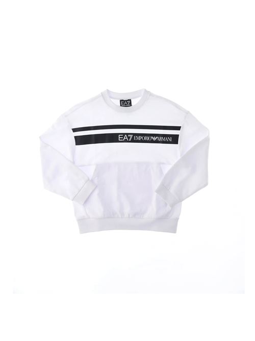 EMPORIO ARMANI Brushed crewneck sweatshirt EA7 | 3DBM641100