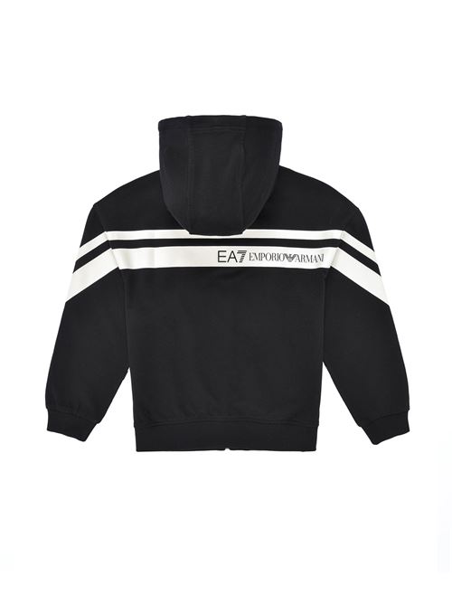 EMPORIO ARMANI Children's full zip sweatshirt EA7 | 3DBM651200