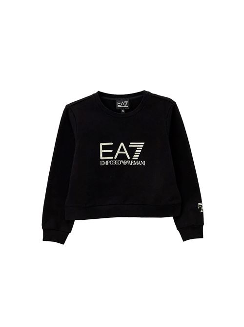 EMPORIO ARMANI Girl's crew neck sweatshirt EA7 | 3DFM100200