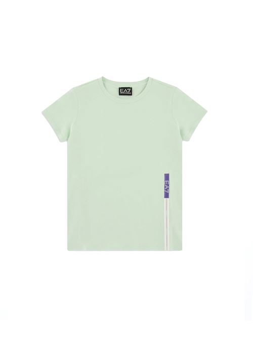 EMPORIO ARMANI Stretch cotton t-shirt for girls EA7 | 3DFT061880