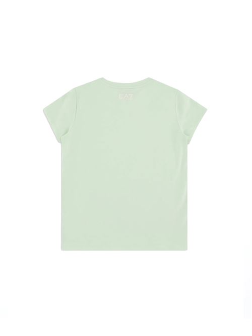 EMPORIO ARMANI Stretch cotton t-shirt for girls EA7 | 3DFT061880