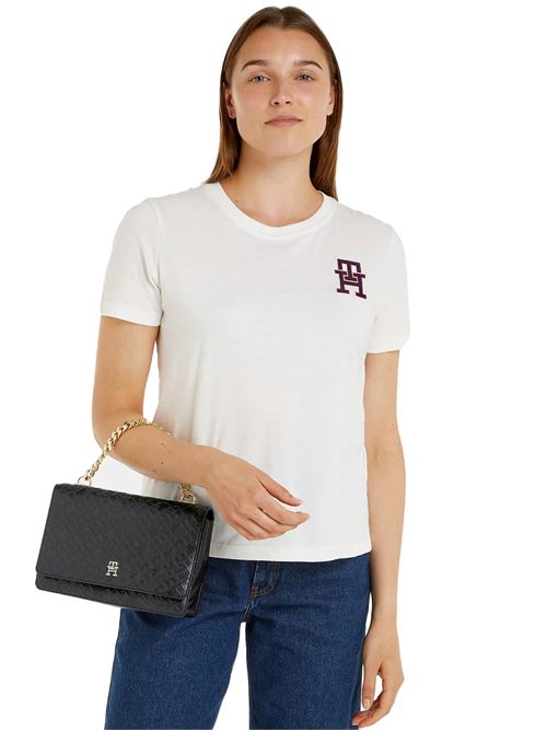 TOMMY HILFIGER Shoulder bag with Monogram TOMMY | AW0AW16108BDS