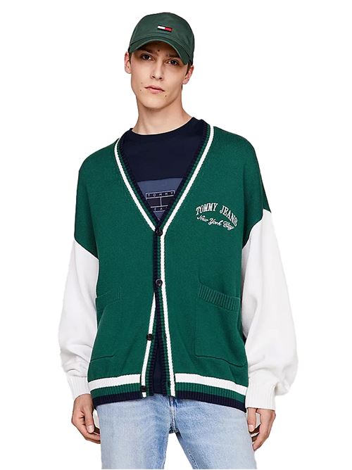 TOMMY JEANS Cardigan Varsity Color Block TOMMY | DM0DM18366L4L