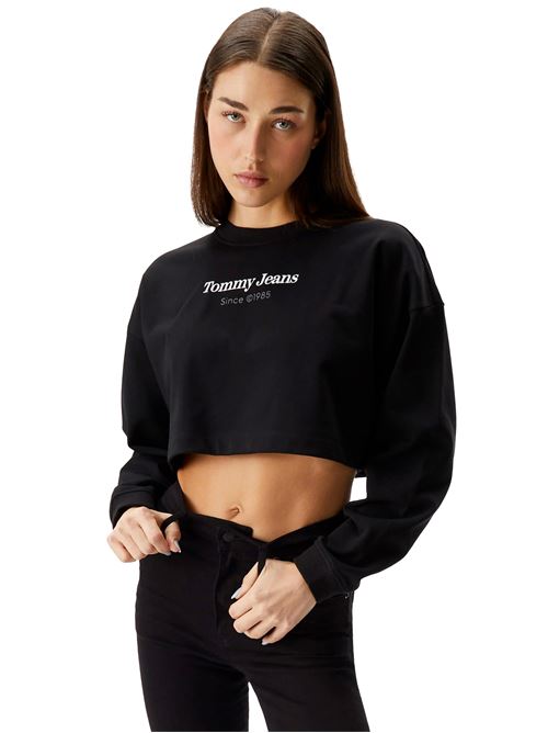 TOMMY JEANS Cropped Essential Sweatshirt TOMMY | DW0DW17332BDS