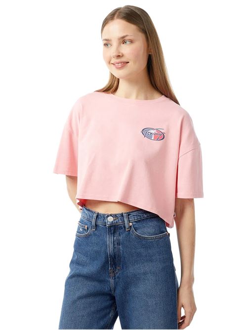 TOMMY JEANS Oversize Crop T-shirt TOMMY | DW0DW17832TIC