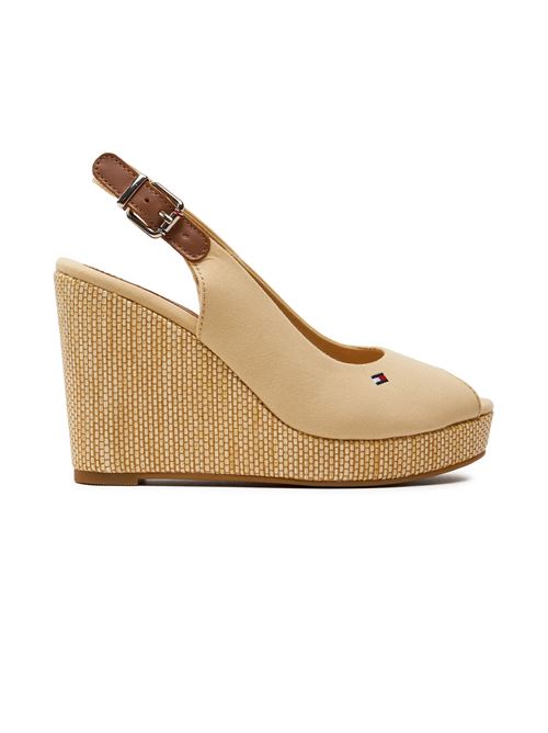 TOMMY HILFIGER Iconic Elena wedges TOMMY | FW0FW04789ACR