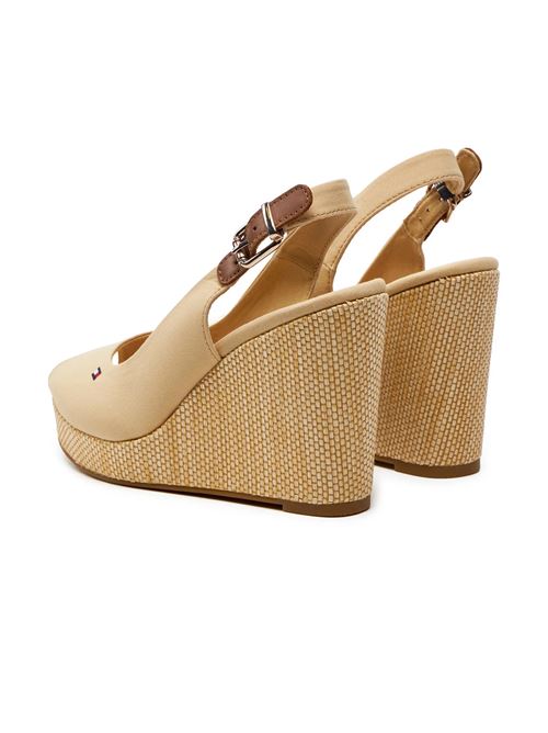 TOMMY HILFIGER Iconic Elena wedges TOMMY | FW0FW04789ACR