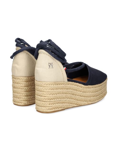 TOMMY HILFIGER Linen and rope wedges TOMMY | FW0FW07746DW6