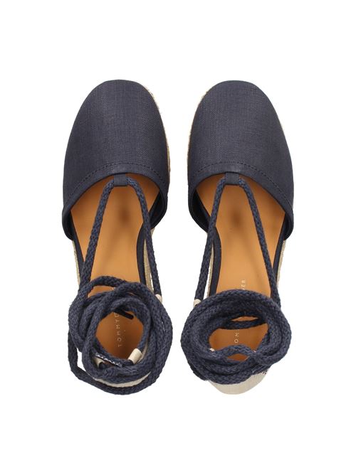 TOMMY HILFIGER Linen and rope wedges TOMMY | FW0FW07746DW6