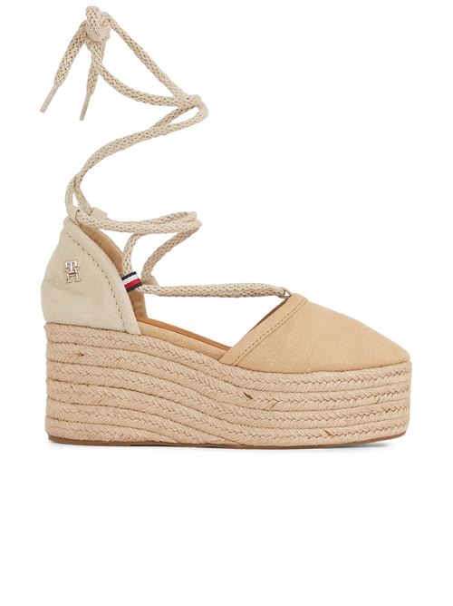 TOMMY HILFIGER Linen and rope wedges TOMMY | FW0FW07746RBL