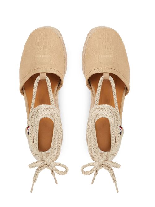 TOMMY HILFIGER Linen and rope wedges TOMMY | FW0FW07746RBL