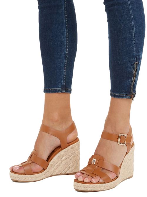 TOMMY HILFIGER Leather wedges TOMMY | FW0FW07925GQS