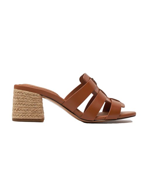 TOMMY HILFIGER Leather sandals with rope heel TOMMY | FW0FW08049GQS