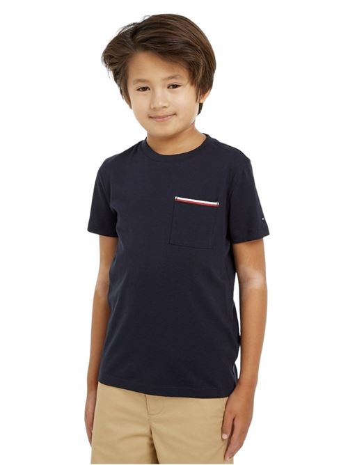 TOMMY HILFIGER T-shirt with pocket for boys TOMMY | KB0KB08817TDW5