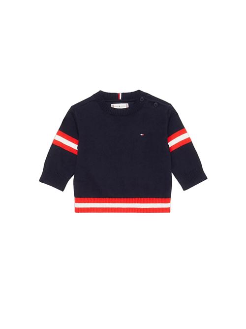 TOMMY HILFIGER Maglioncino 1985 College Neonati TOMMY | THKN0KN01827JDW5