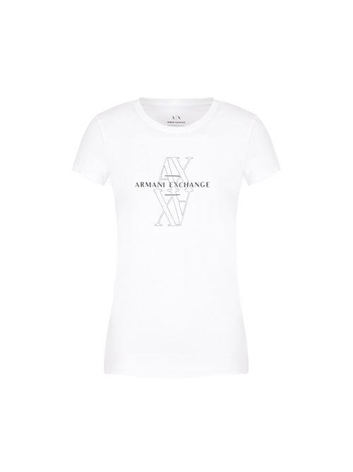 ARMANI EXCHANGE Logo T-shirt with rhinestones EXCHANGE | XW000512AF11929U0002