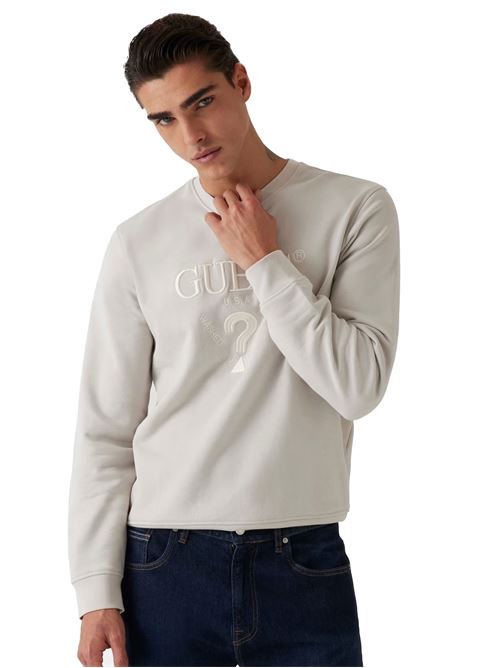 GUESS Brushed Sweatshirt with Logo GUESS | M5RQ08KCN01G9B8