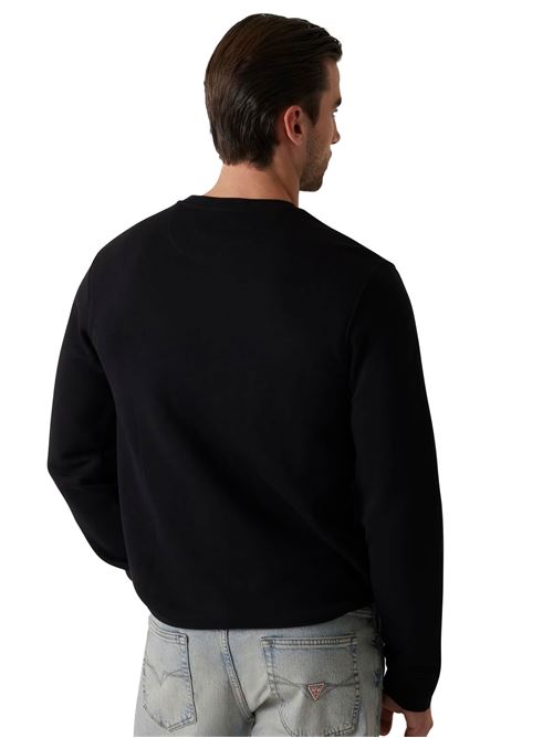 GUESS Brushed Sweatshirt with Logo GUESS | M5RQ08KCN01JBLK